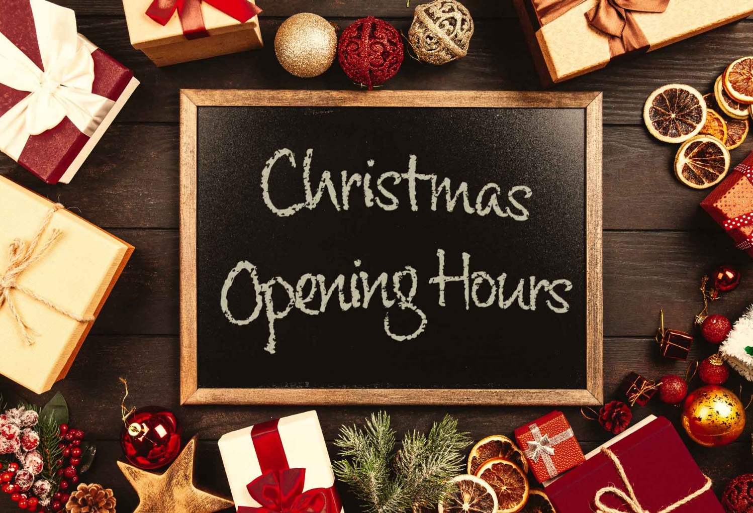 CHRISTMAS OPENING HOURS 2024